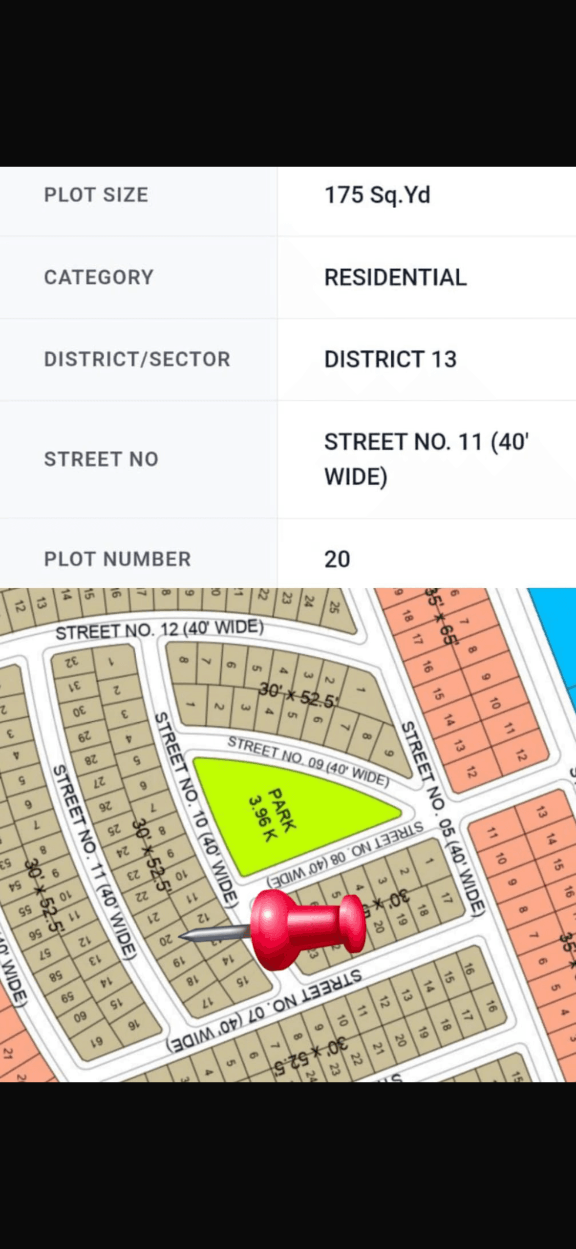 7 Marla plot in overseas district 13
