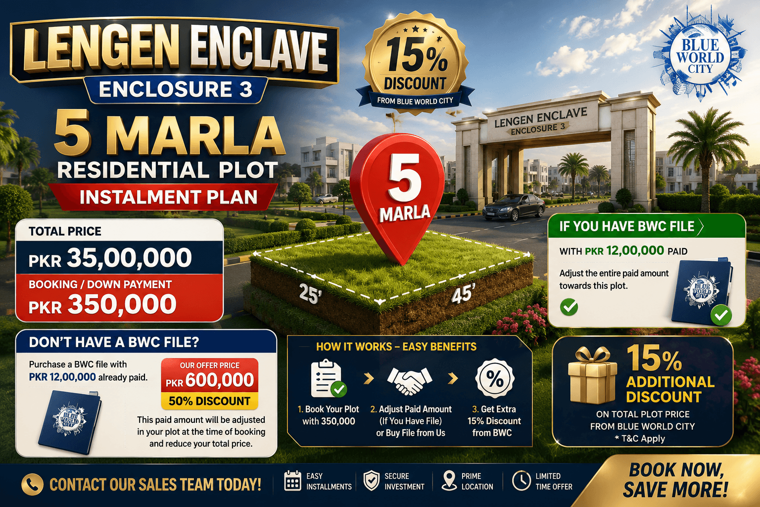 Legends Enclave Enclosure 3 Residentail 5 Marla Plot - 1 Legends Enclave Enclosure 3 Residentail 5 Marla Plot - 1